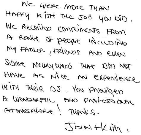 Thank you note