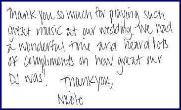 Thank you note