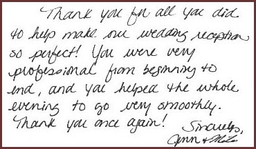 Thank you note