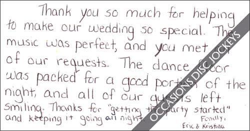 all of our guests left smiling